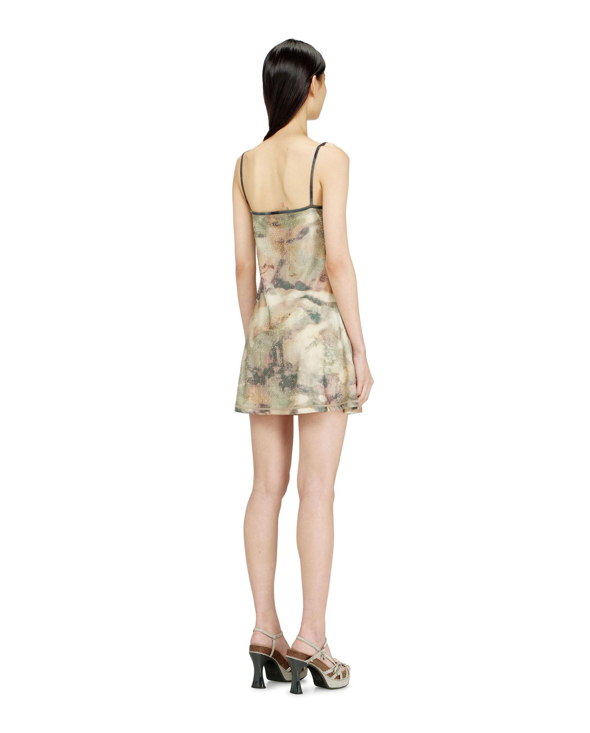 Vestido corto DIESEL de ajuste ceñido y tirantes finos - Multicolor Multicolor-2