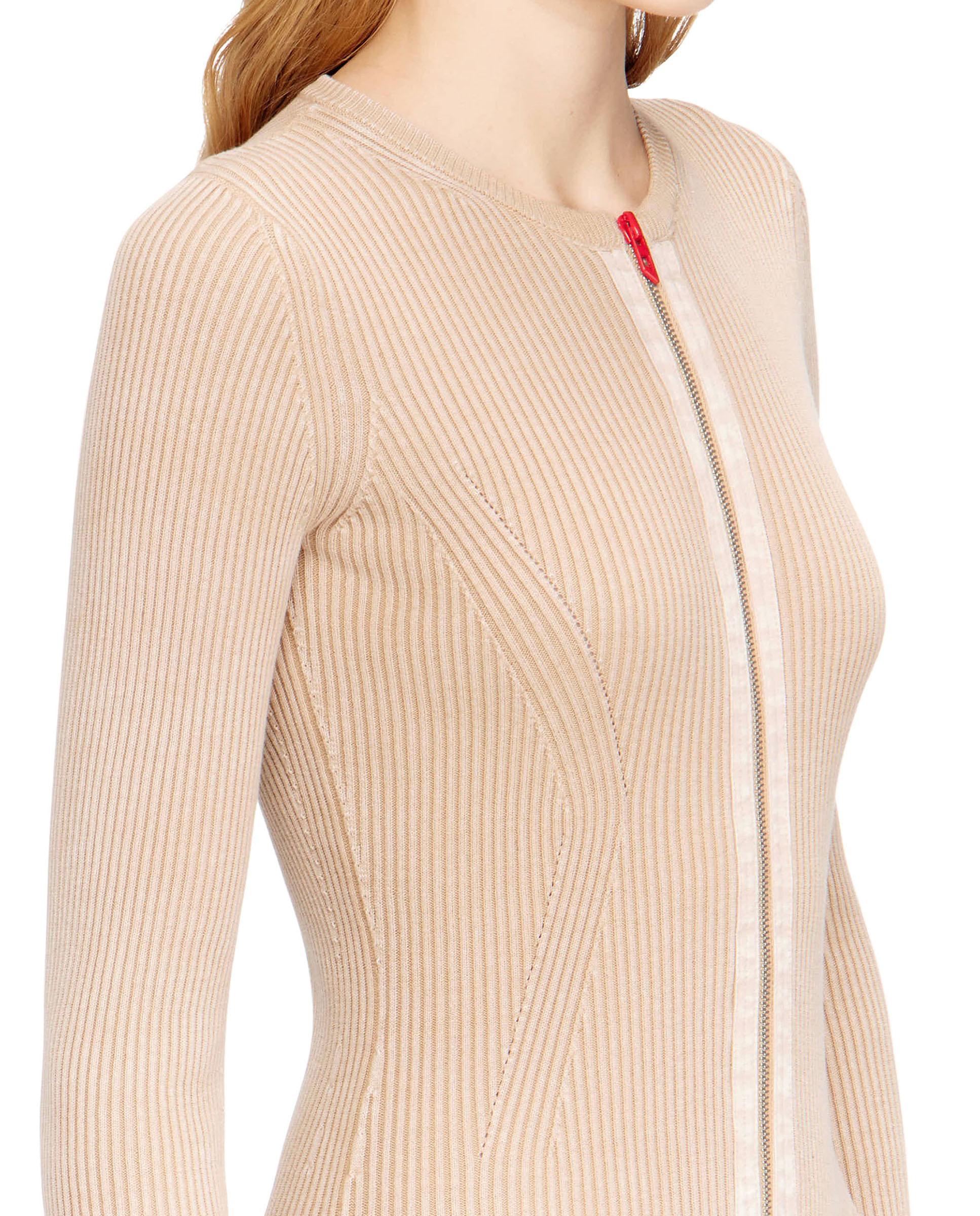 Cardigans de mujer DIESEL de punto ajustado - Beige Beige-3