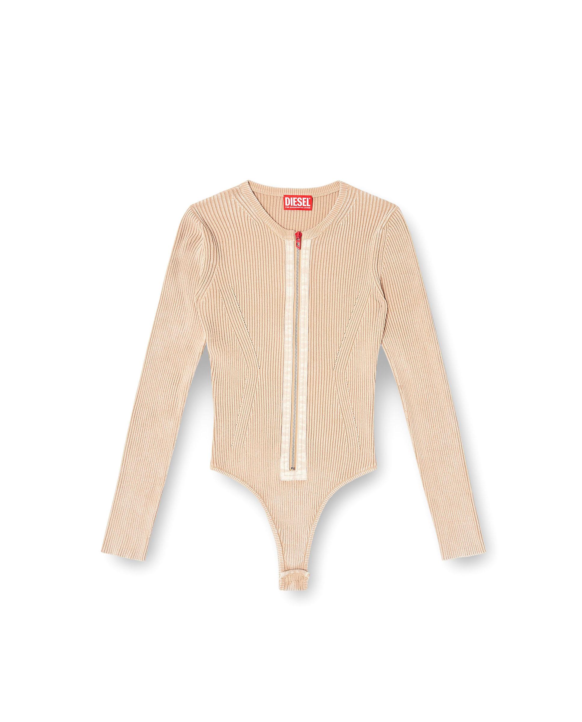 Cardigans de mujer DIESEL de punto ajustado - Beige Beige-5