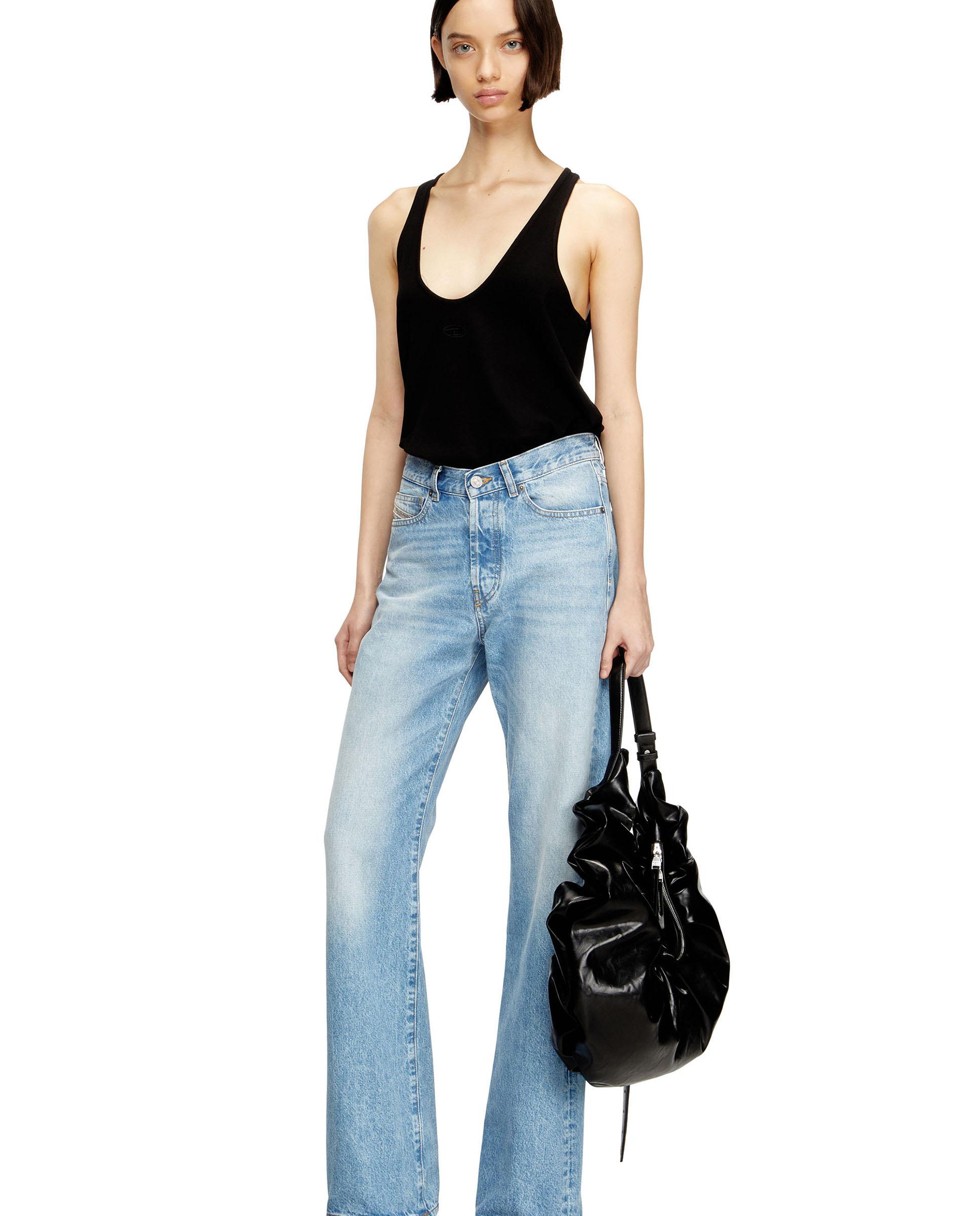 Camiseta de mujer sin mangas y cuello redondeado - Diesel - Negro Negro-3
