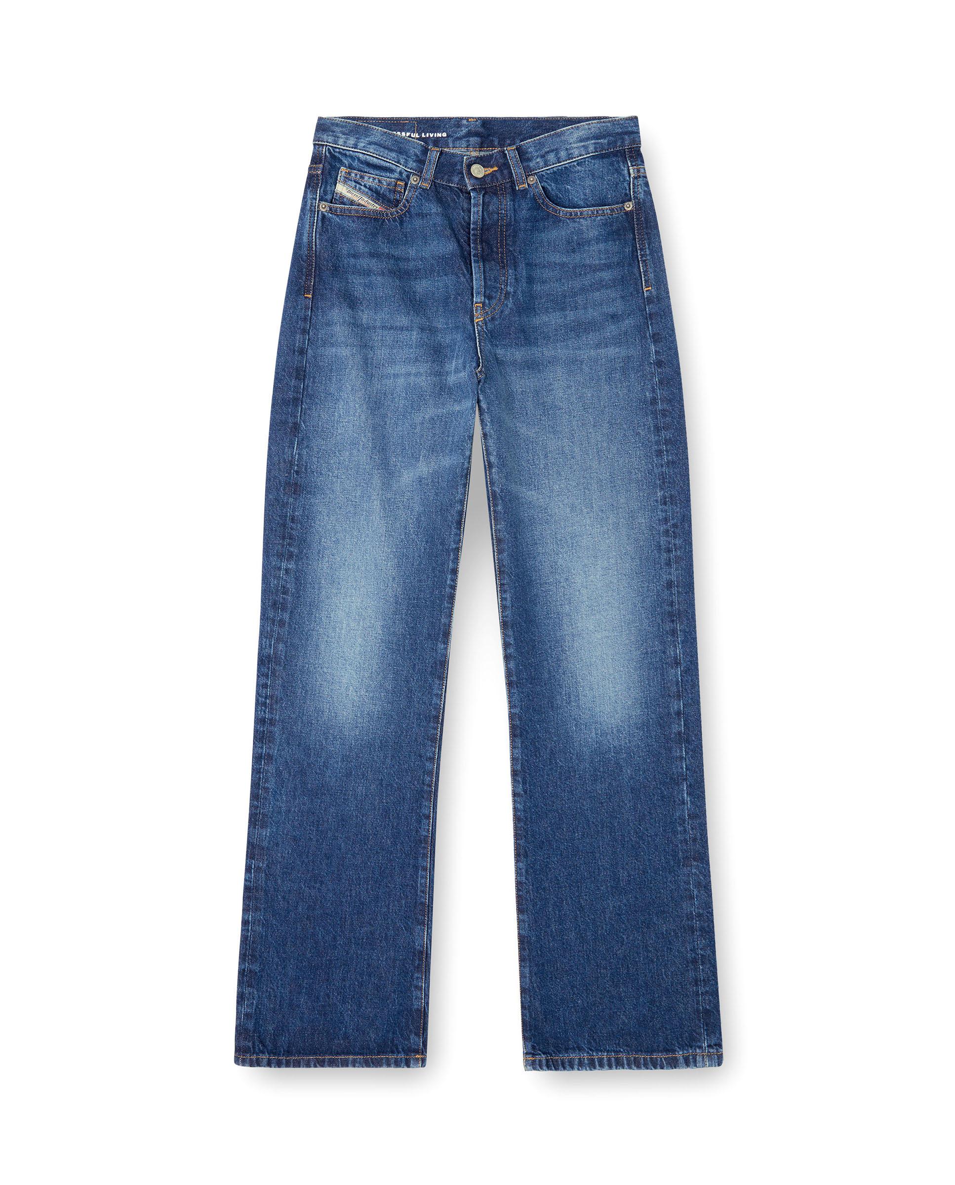 Vaqueros rectos de mujer DIESEL con cintura alta - Azul denim Azul denim-5