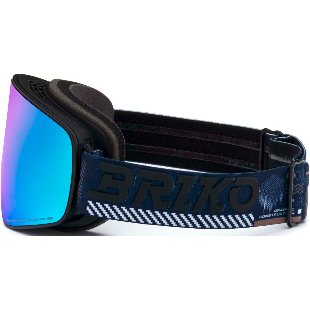 Máscara de esquí unisex Ingrid Sharp Lite 2 Lenses Briko - Azul Azul-3