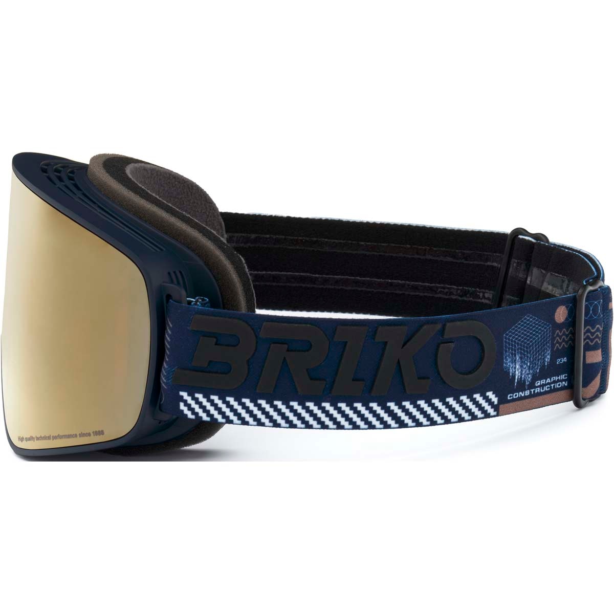 Máscara de esquí unisex Chino Sharp Lite Briko - Azul Azul-3