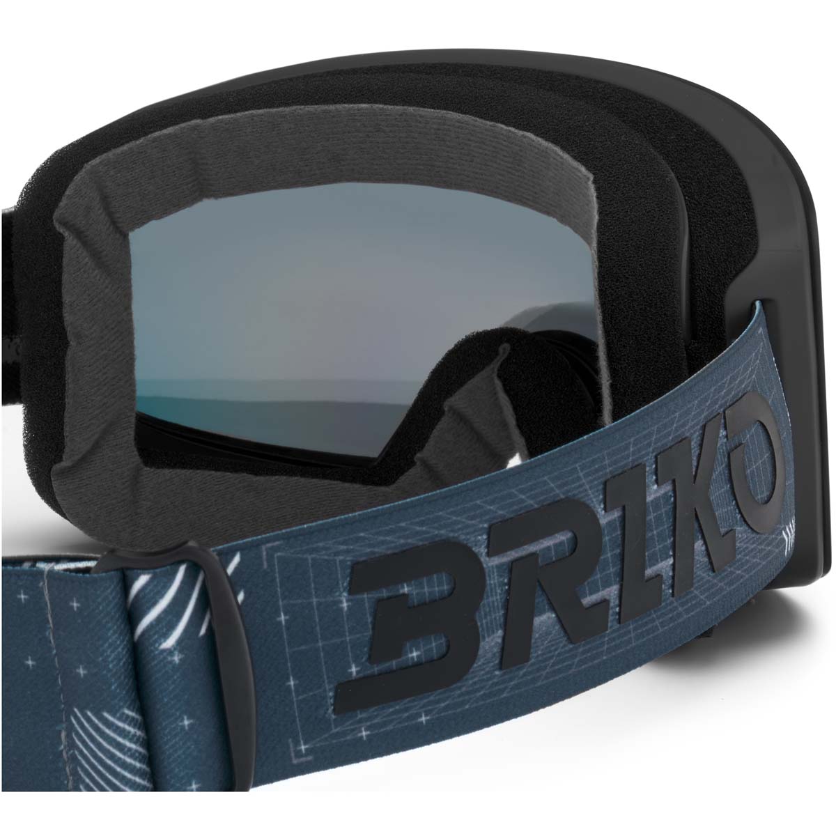 Imagen 4 de Máscara de esquí unisex Horizon 2 Lenses Briko - Azul grisáceo Azul grisáceo
