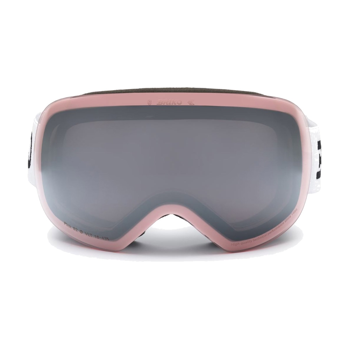 Máscara de esquí Nebula Briko - Blanco / Rosa Blanco / Rosa-3