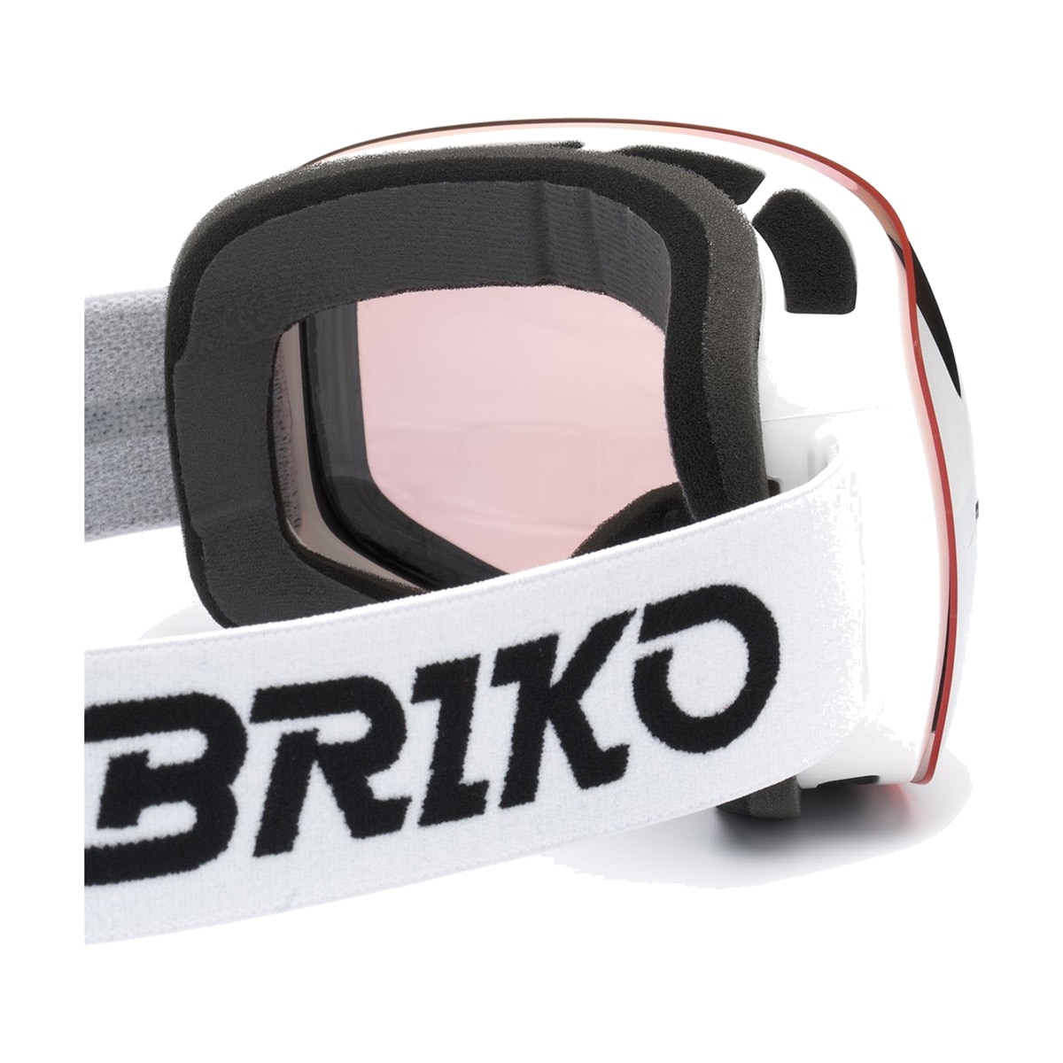 Máscara de esquí Nebula Briko - Blanco / Rosa Blanco / Rosa-4