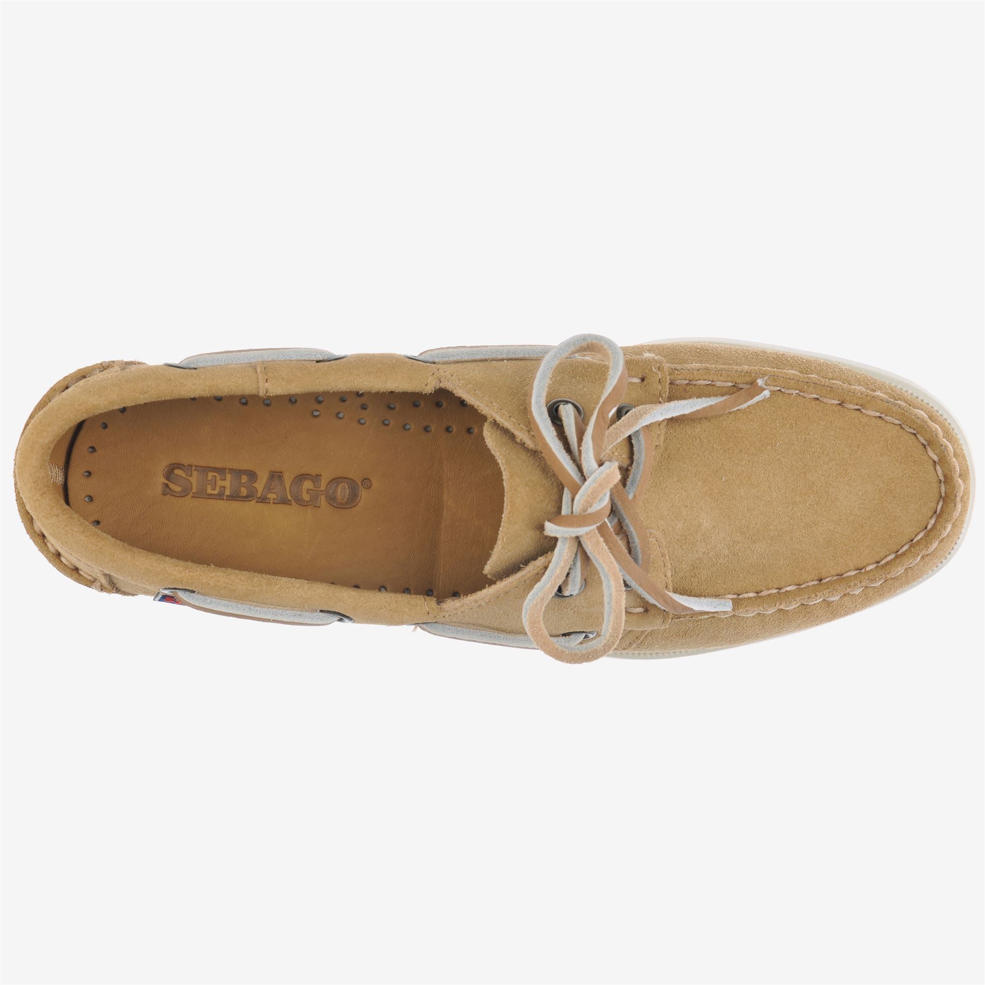 Náuticos de mujer de ante antideslizantes - Sebago - Beige Beige-4