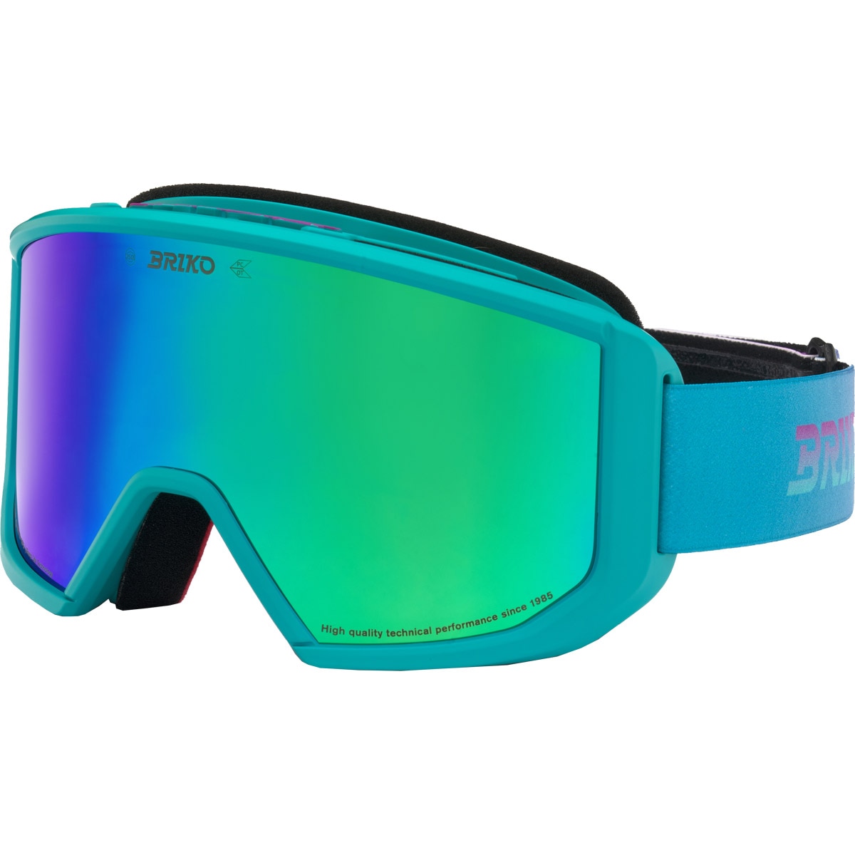 Imagen 0 de Máscara de esquí unisex Vulcano Mask Sharp Lite Briko Negro / Amarillo