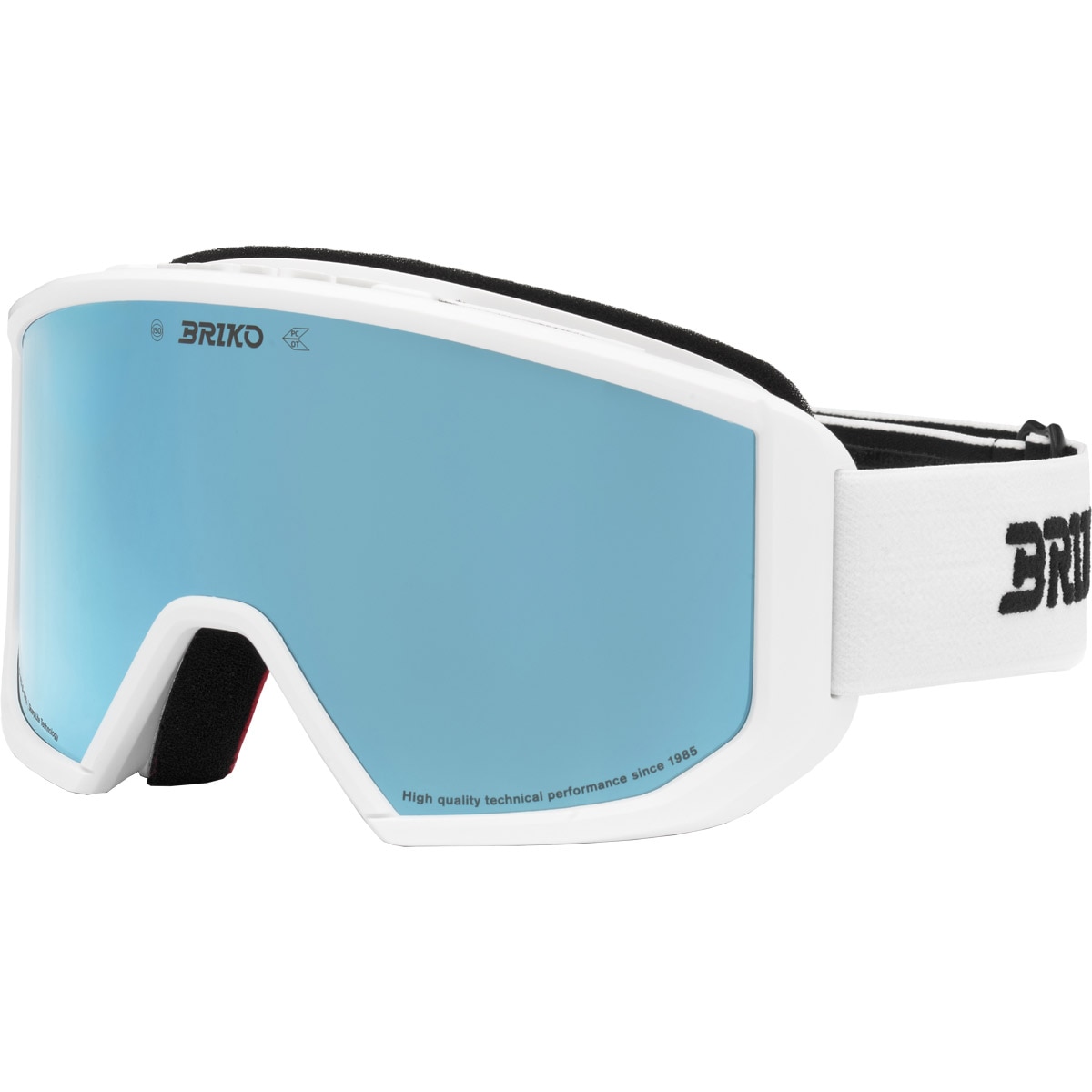 Máscara de esquí unisex Vulcano Mask Sharp Lite Briko - Blanco Blanco-1