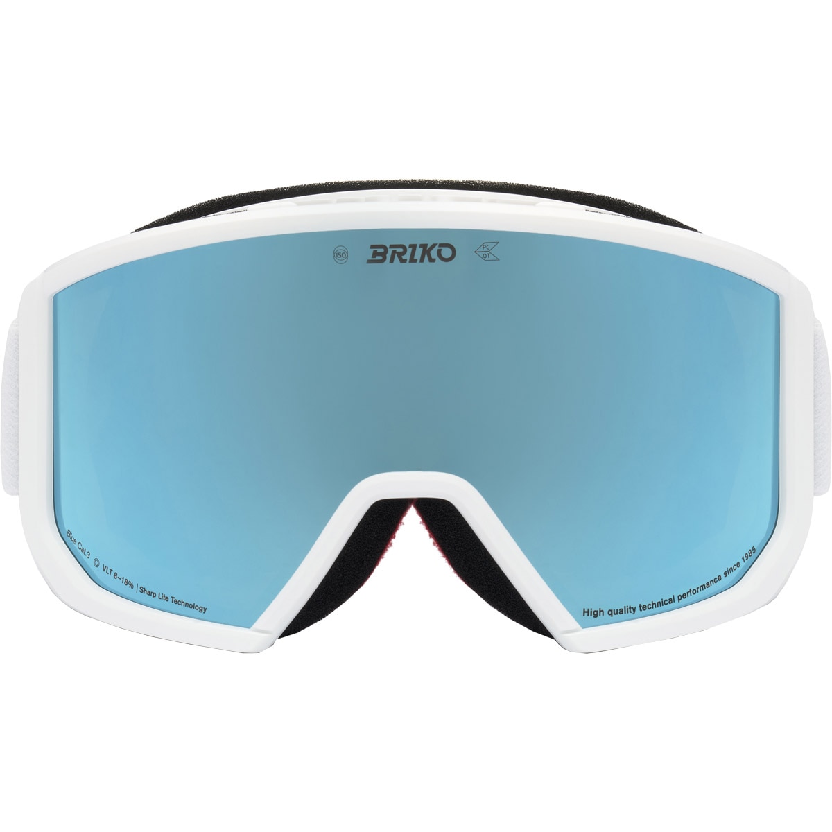 Máscara de esquí unisex Vulcano Mask Sharp Lite Briko - Blanco Blanco-2