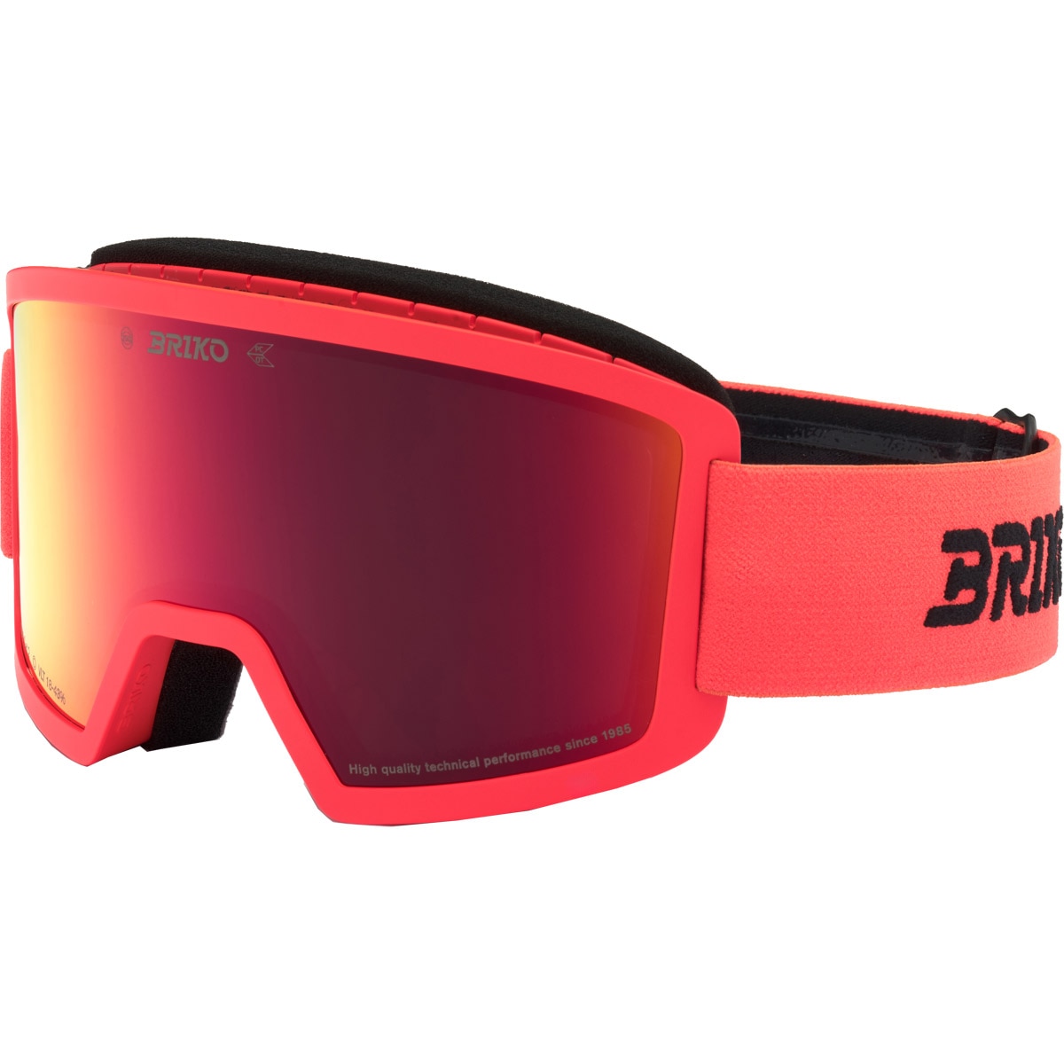 Máscara de esquí de niños Frostbite Briko - Naranja Naranja-1