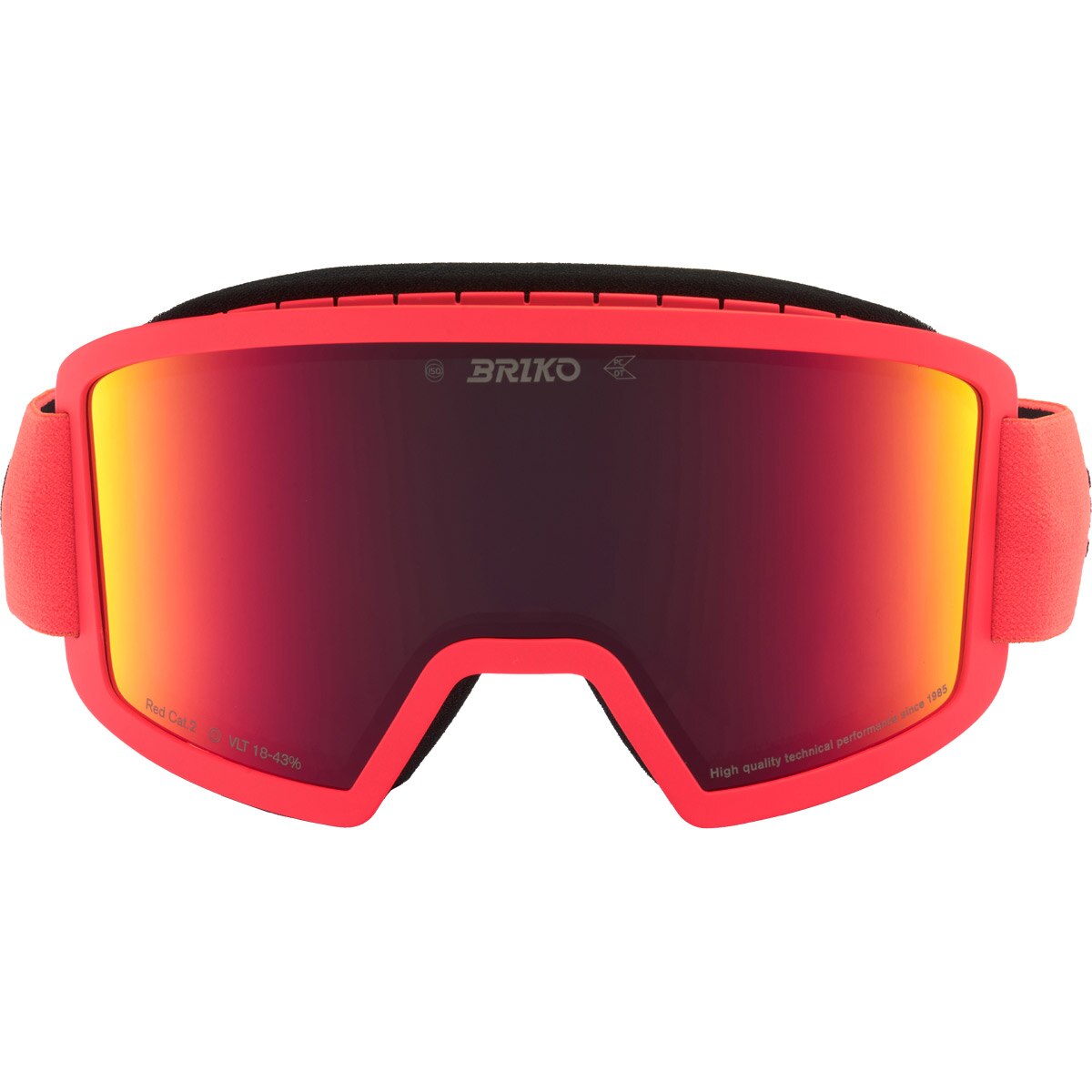 Máscara de esquí de niños Frostbite Briko - Naranja Naranja-2