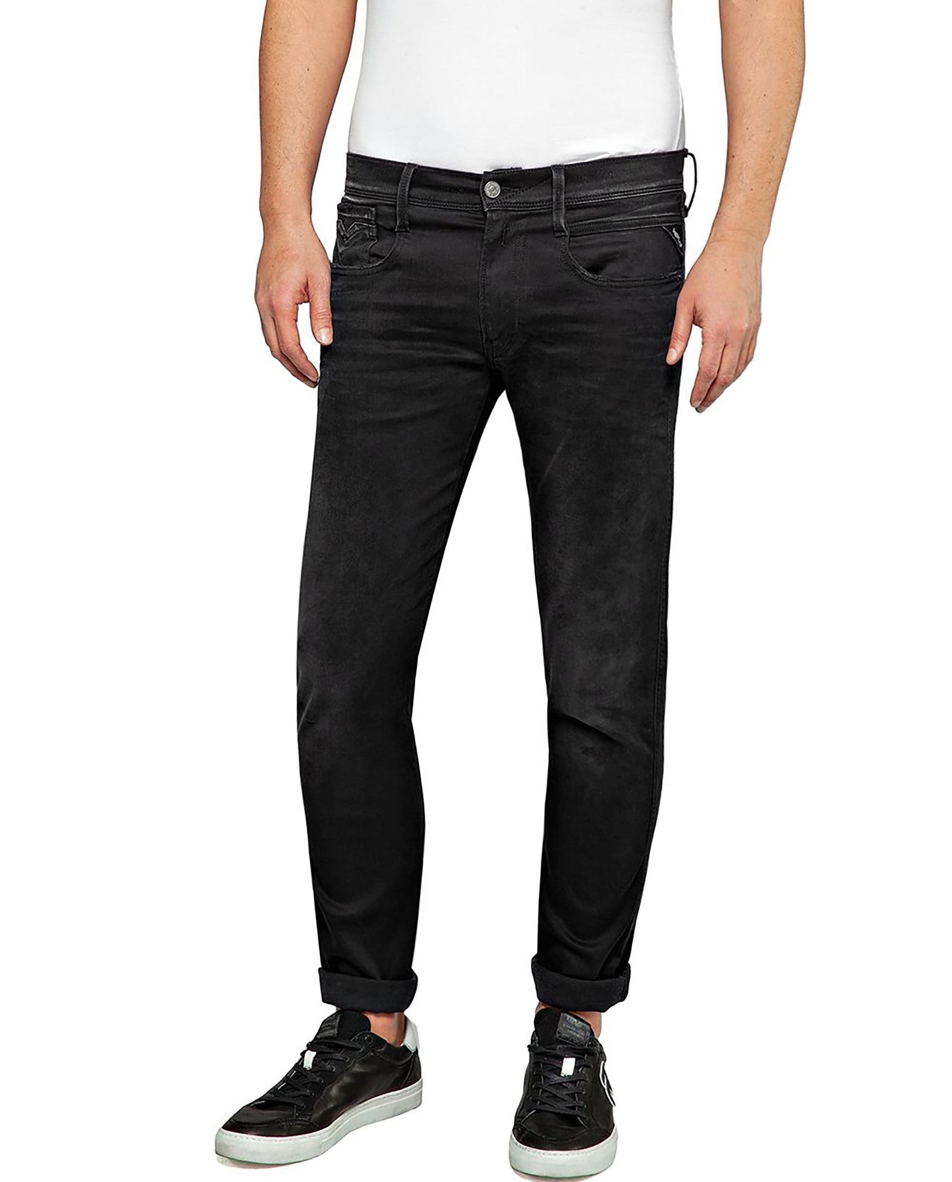 Imagen 0 de Vaquero de hombre slim fit cinco bolsillos Negro