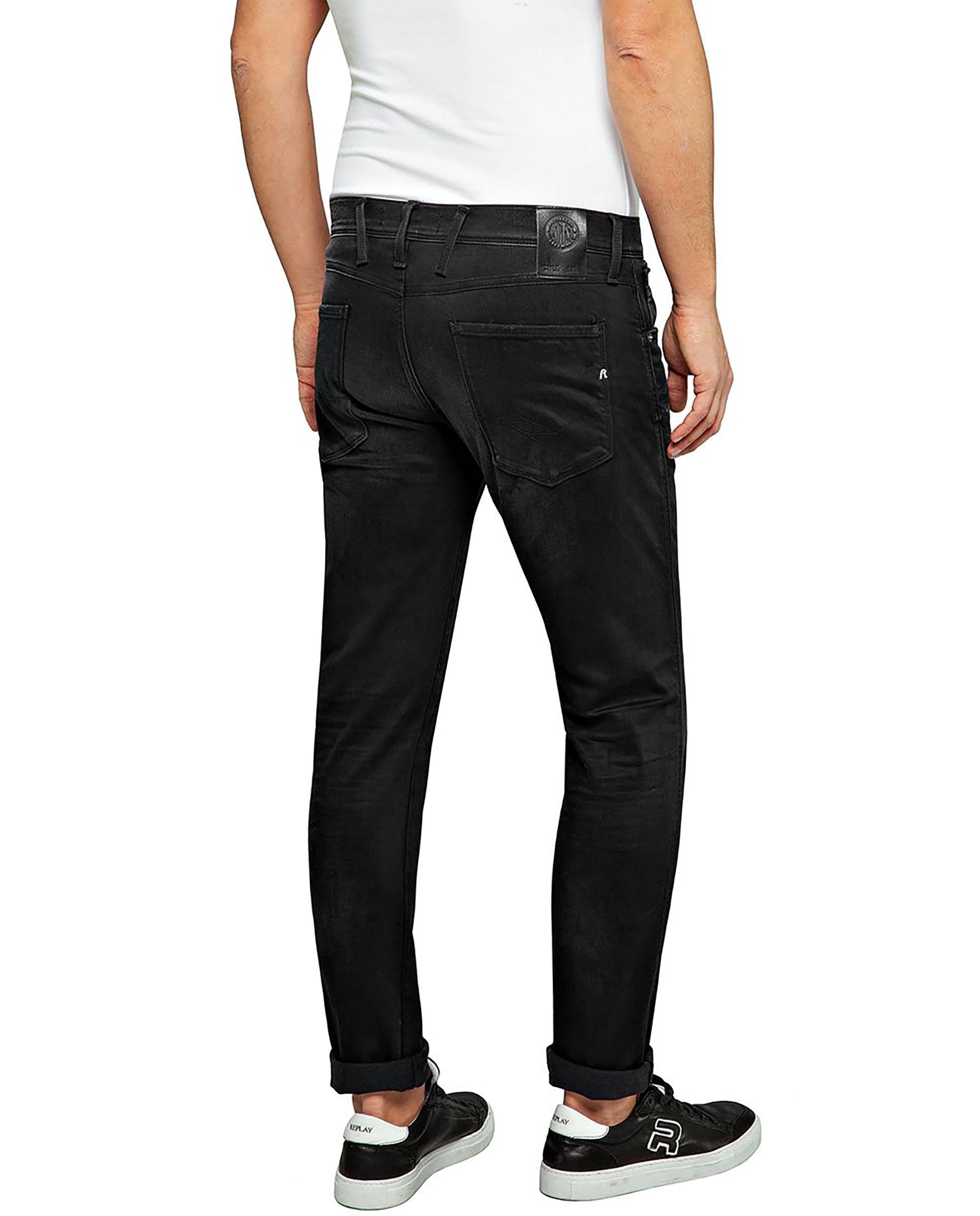 Vaquero de hombre slim fit cinco bolsillos - Replay - Negro Negro-2