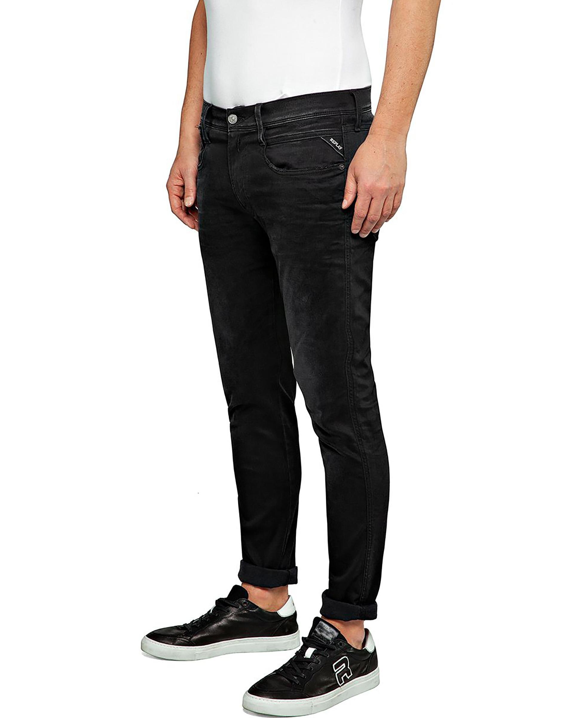 Vaquero de hombre slim fit cinco bolsillos - Replay - Negro Negro-3