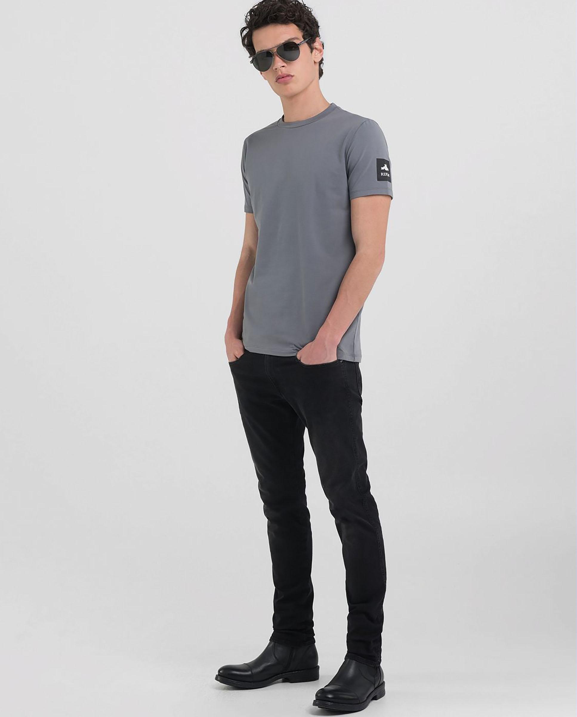 Vaquero de hombre slim fit cinco bolsillos - Replay - Negro Negro-2
