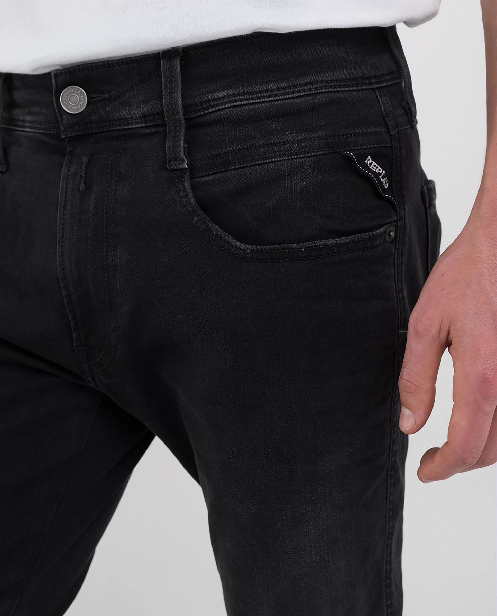 Vaquero de hombre slim fit cinco bolsillos - Replay - Negro Negro-5