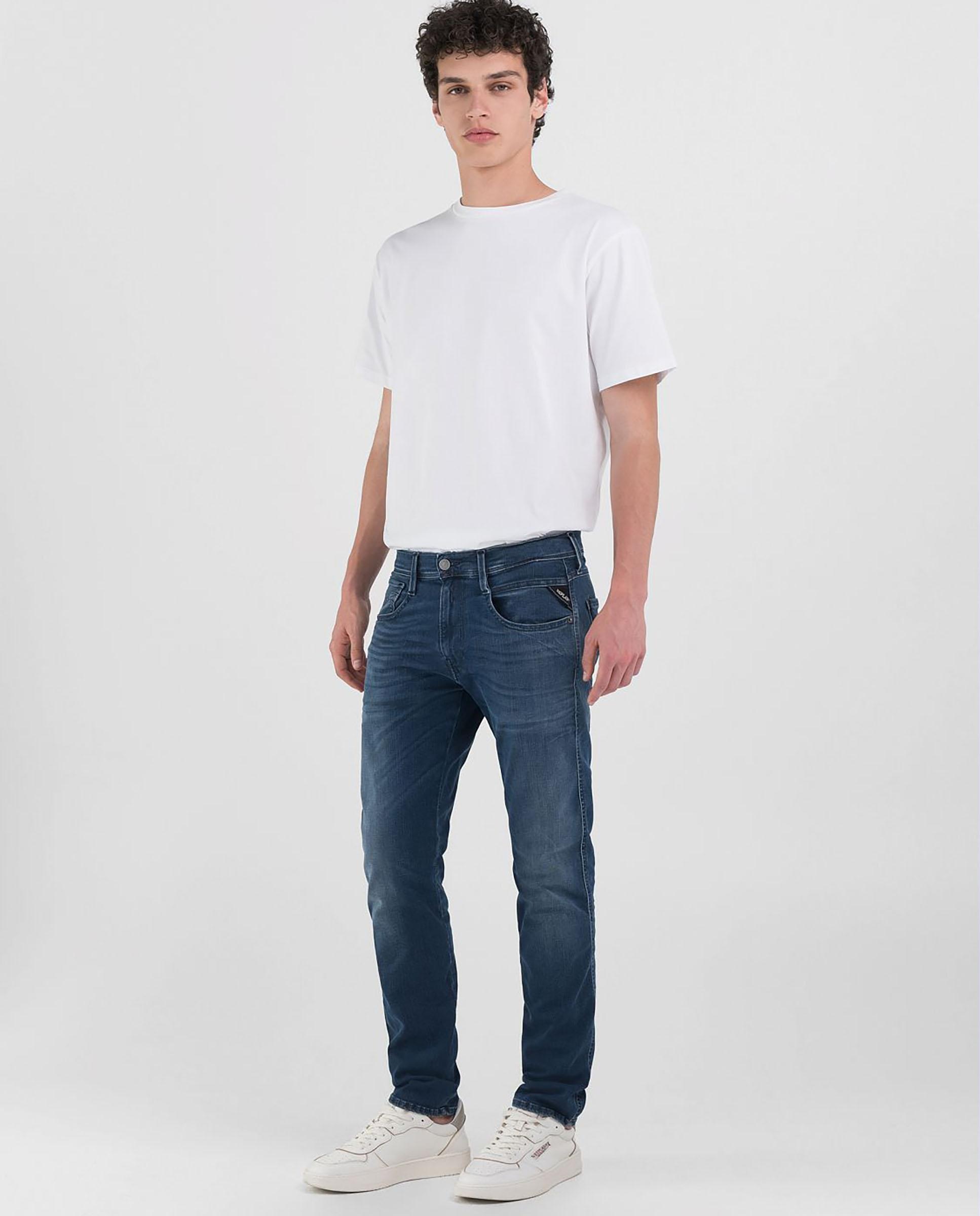 Imagen 0 de Vaquero de hombre slim fit cinco bolsillos Azul