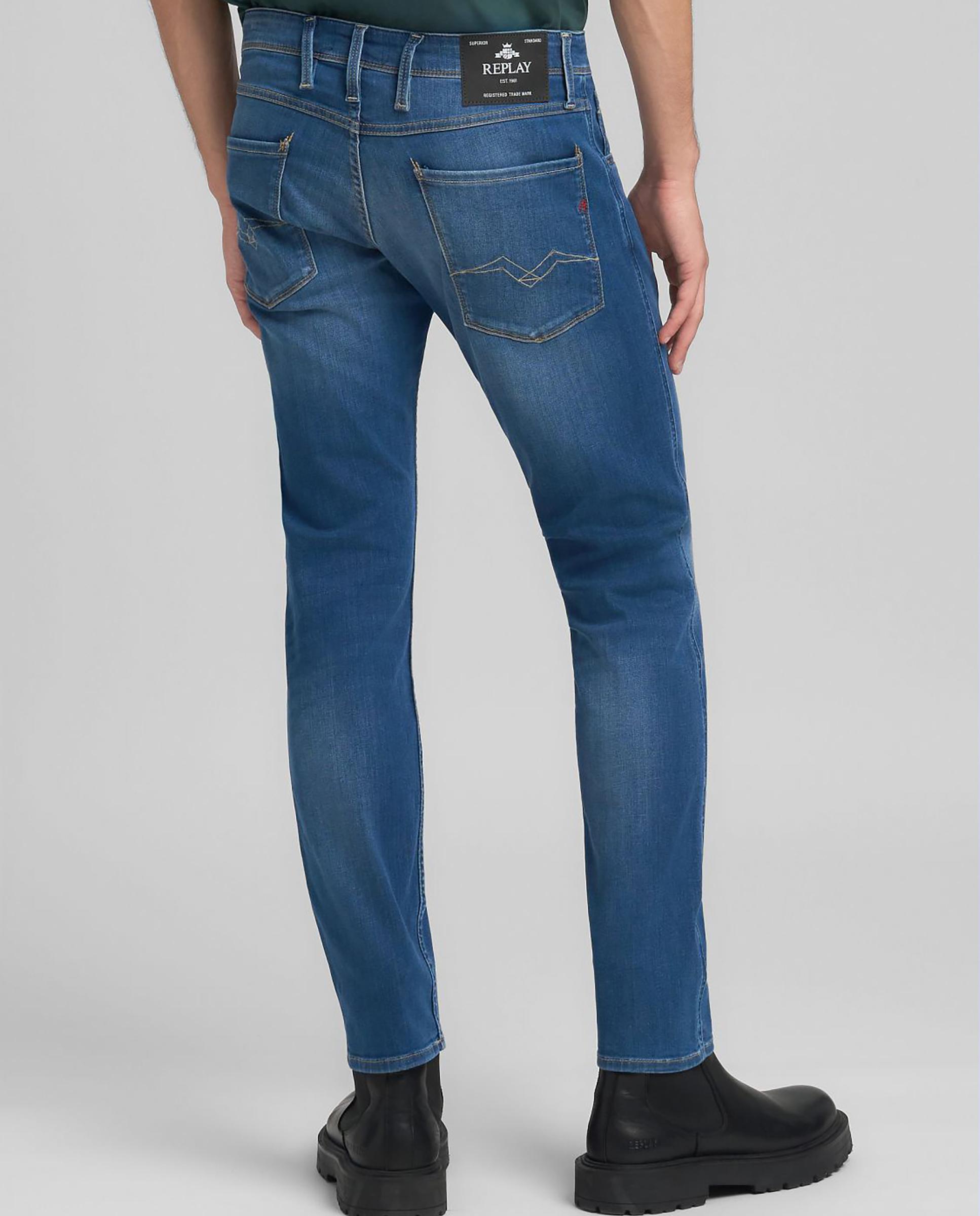 Vaquero de hombre regular fit cinco bolsillos - Replay - Azul Azul-2