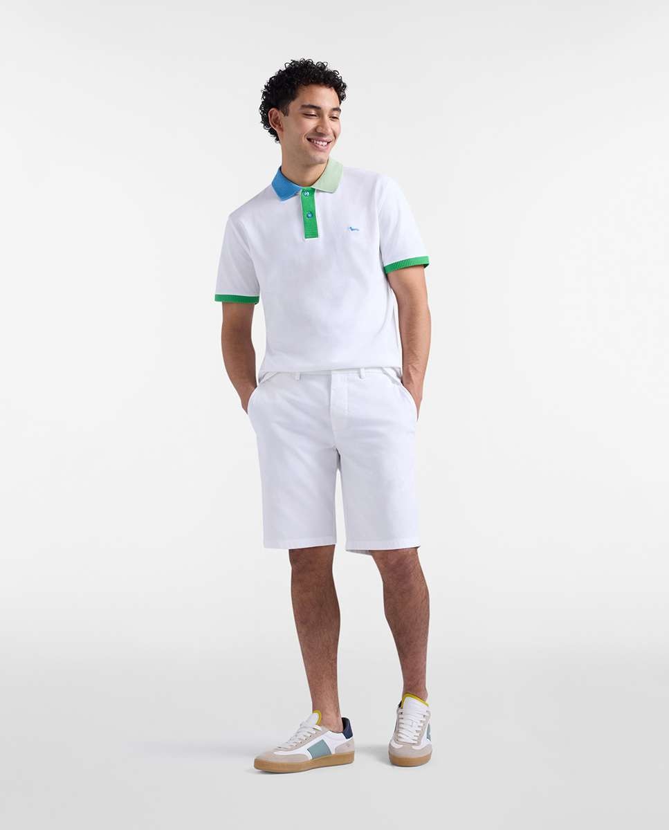 Bermuda de hombre básica - Harmont&Blaine - Blanco Blanco-4