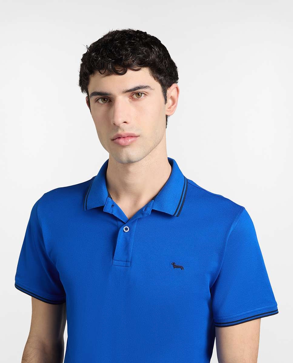 Polo de hombre con detalles en manga - Harmont&Blaine - Teja Teja-3