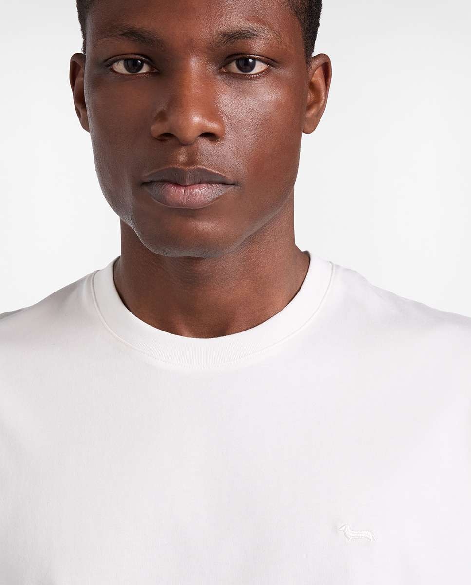 Camiseta de hombre básica relaxed - Harmont&Blaine - Crema Crema-3