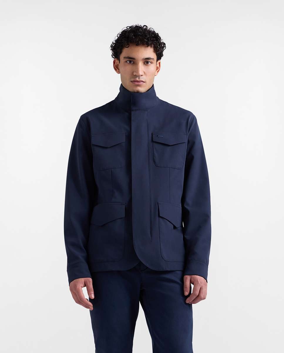 Chaqueta de hombre Fiels de nylon elástico Azul marino Harmont&Blaine · El Corte Inglés — oferta en El Corte Inglés
