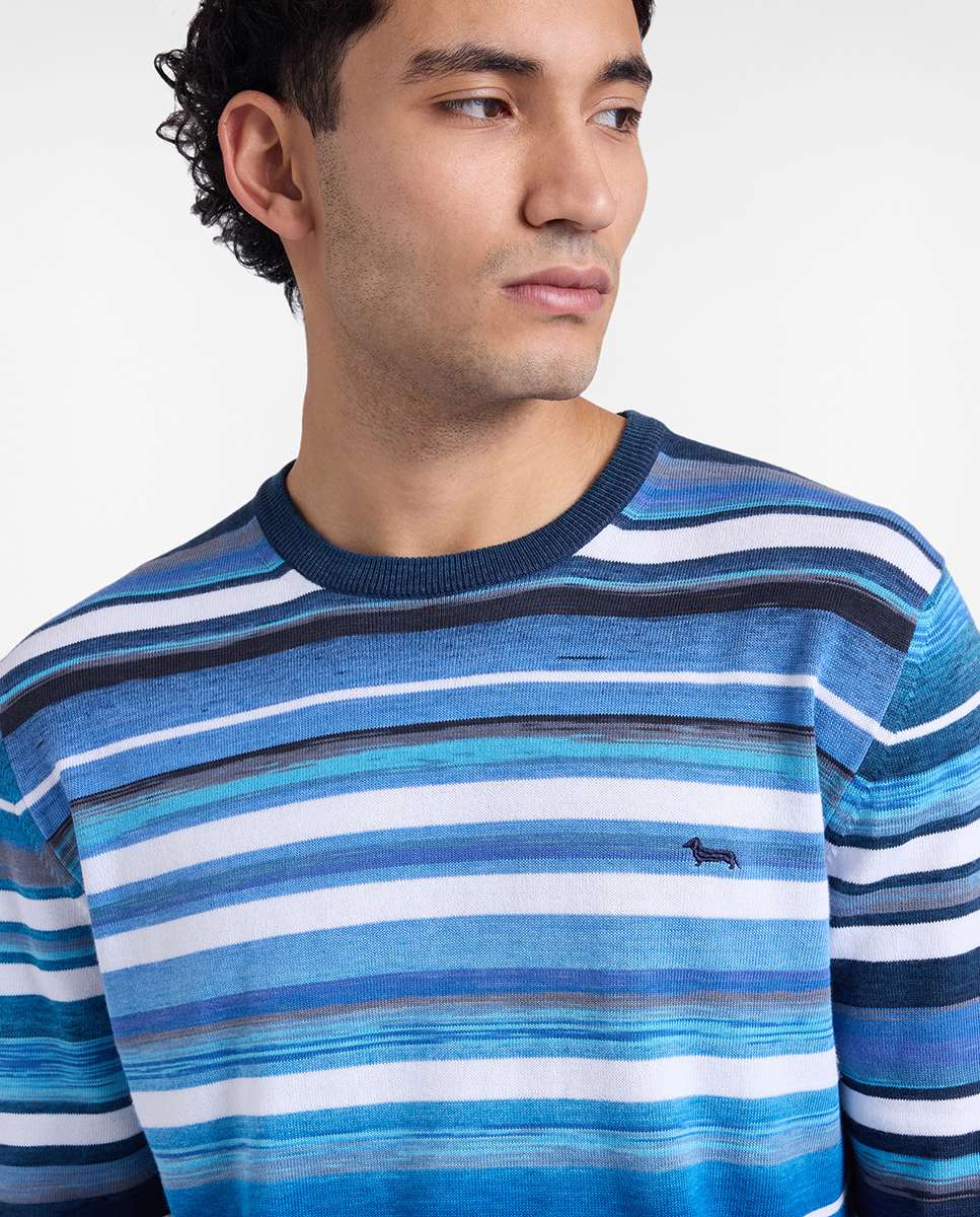 Jersey de hombre rayas horizontales - Harmont&Blaine - Teja Teja-3