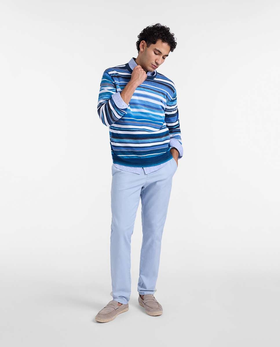 Jersey de hombre rayas horizontales - Harmont&Blaine - Teja Teja-4