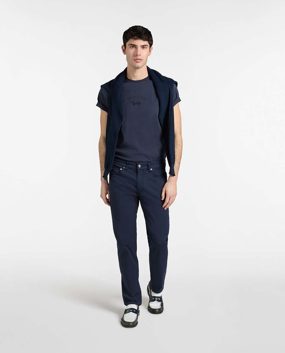 Chinos de hombre rectos - Harmont&Blaine - Azul marino Azul marino-4
