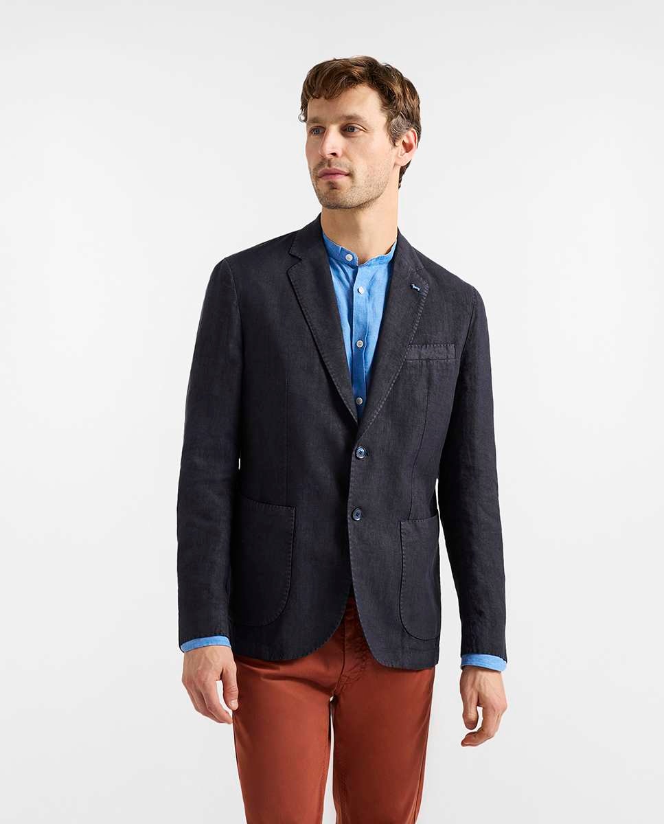 Imagen 0 de Blazer de hombre básica teñida Azul marino