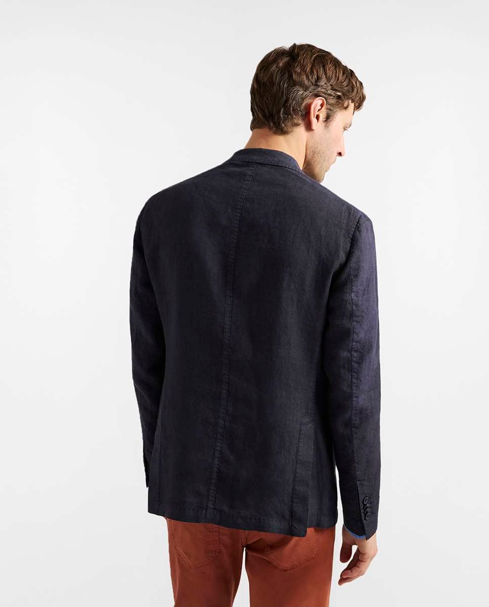 Blazer de hombre básica teñida - Harmont&Blaine - Azul marino Azul marino-2