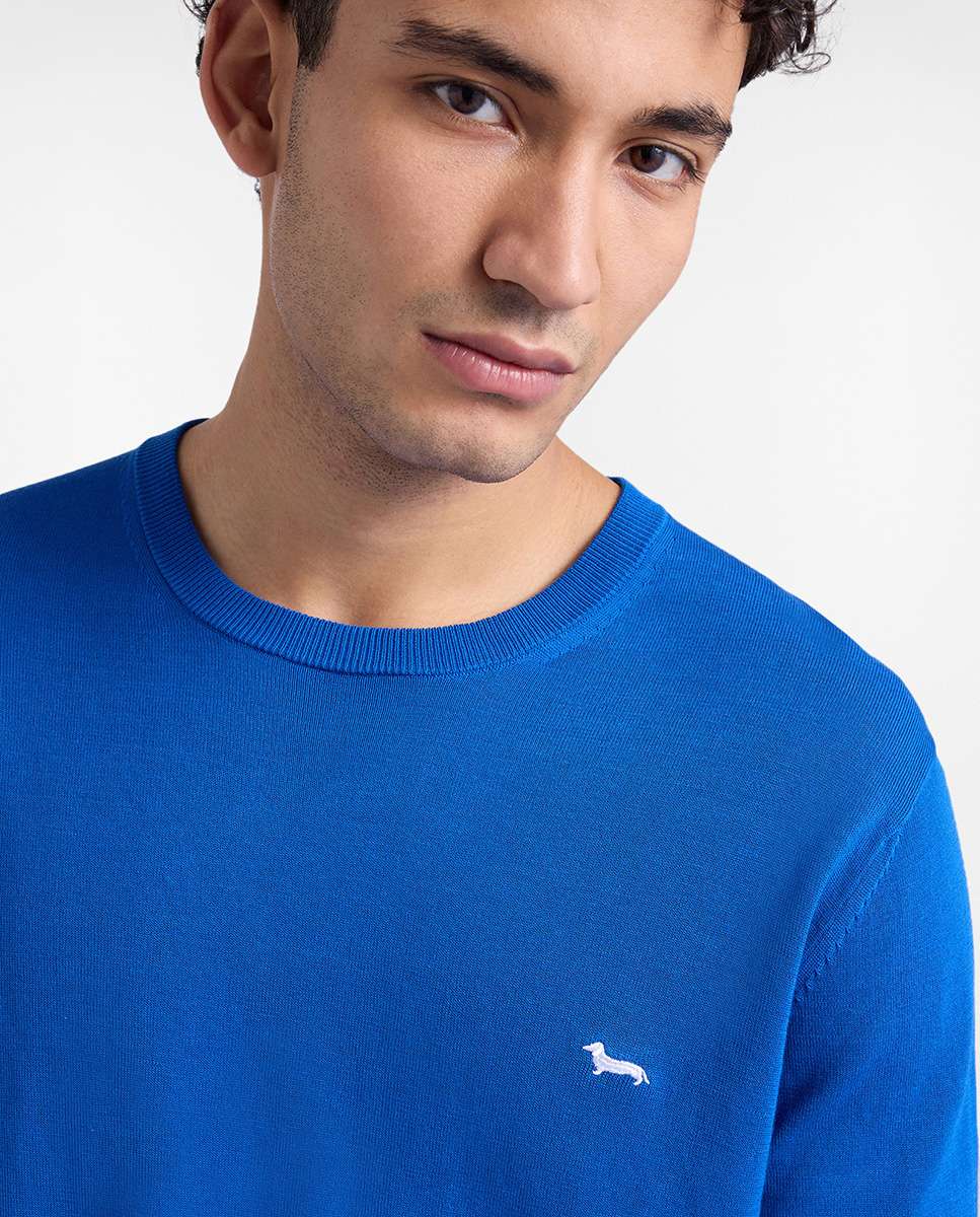 Jersey de hombre clásico cuello redondo - Harmont&Blaine - Azulón Azulón-3
