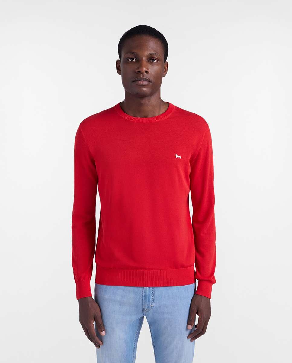 Jersey de hombre clásico cuello redondo - Harmont&Blaine - Rojo Rojo-1