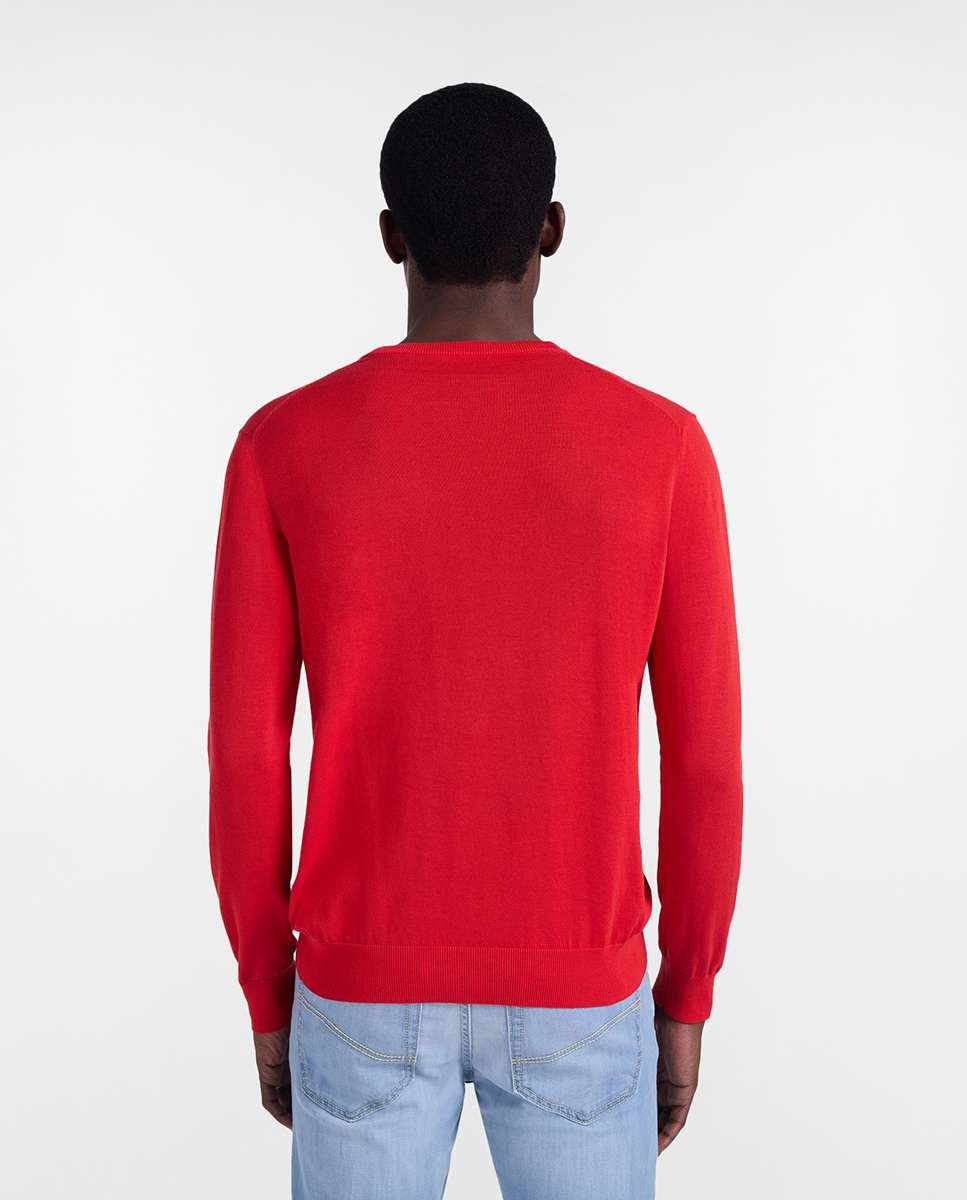 Jersey de hombre clásico cuello redondo - Harmont&Blaine - Rojo Rojo-2