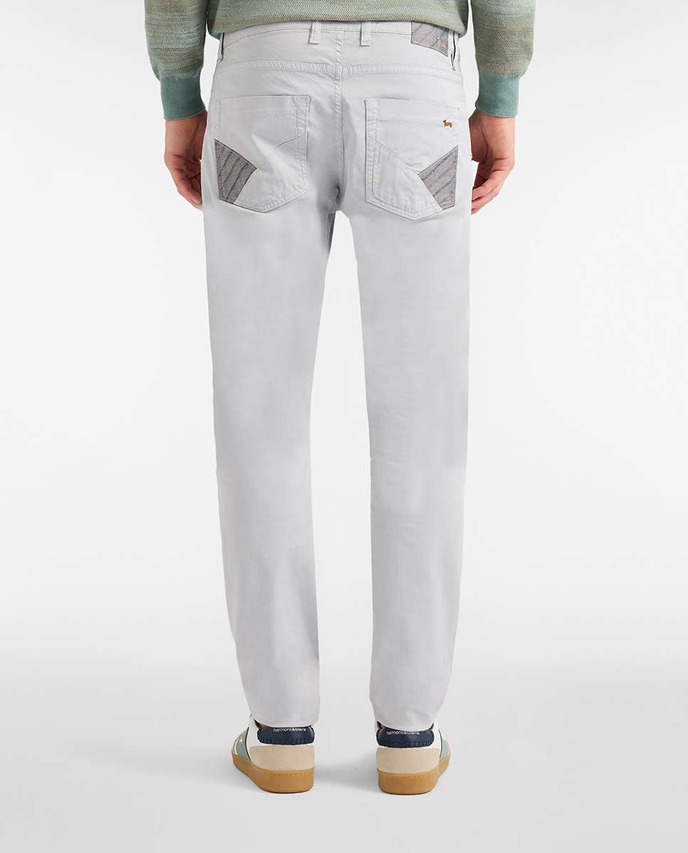 Chinos de hombre rectos - Harmont&Blaine - Gris claro Gris claro-2