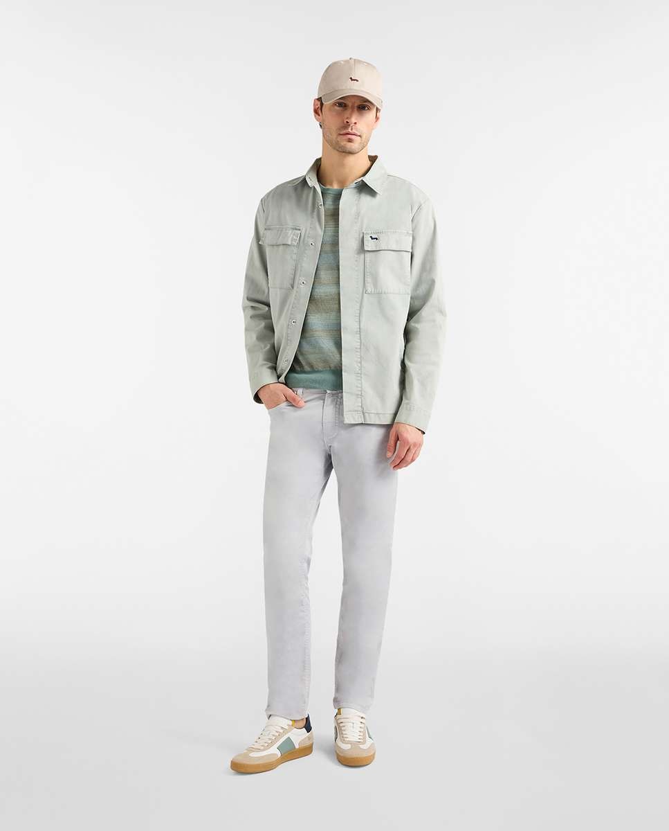 Chinos de hombre rectos - Harmont&Blaine - Gris claro Gris claro-4