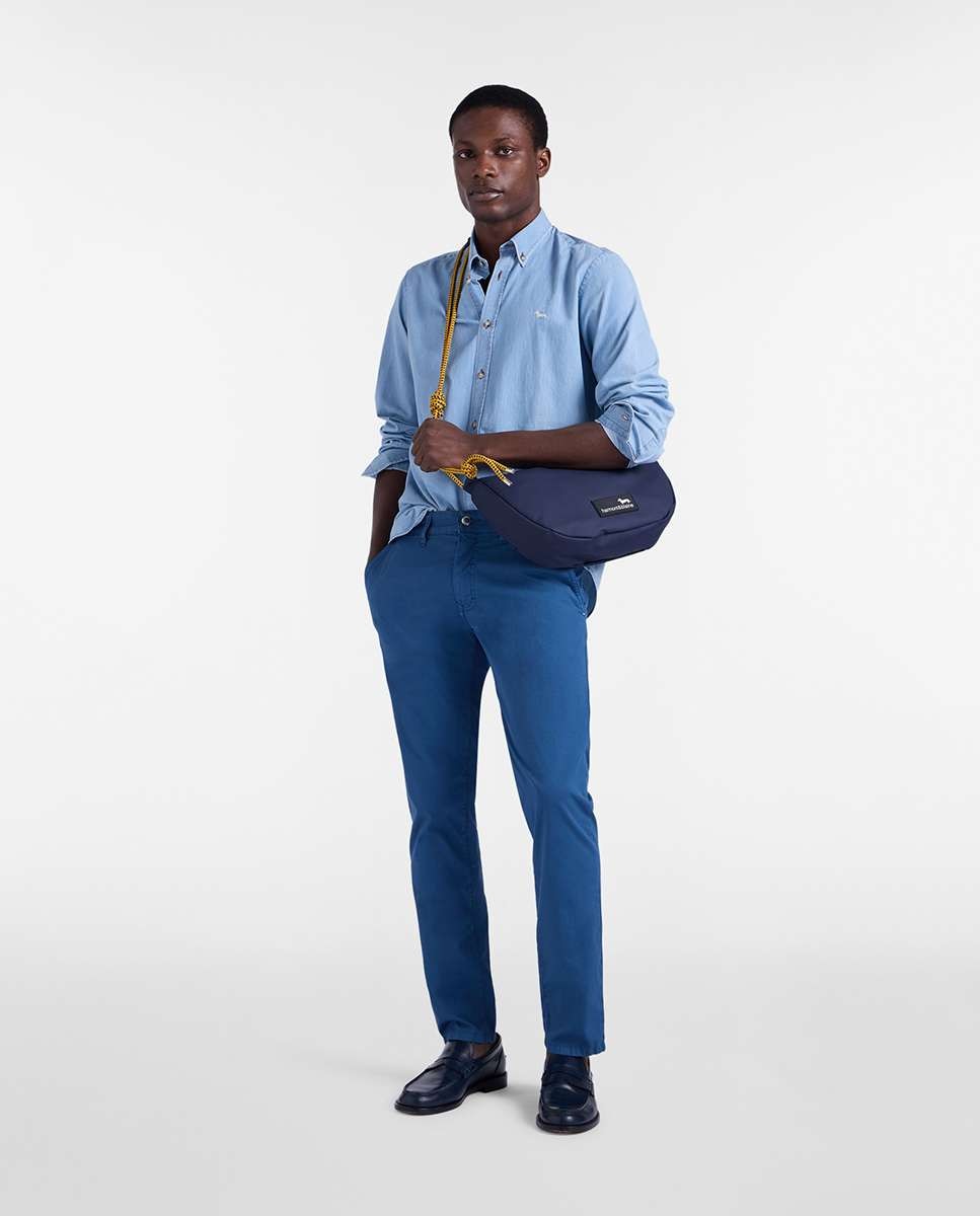 Pantalón de hombre recto colorfive - Harmont&Blaine - Burdeos Burdeos-4