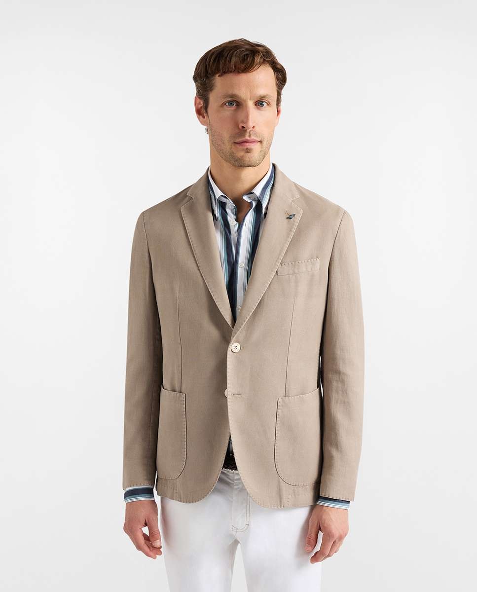 Imagen 0 de Blazer de hombre básica teñida Gris Piedra