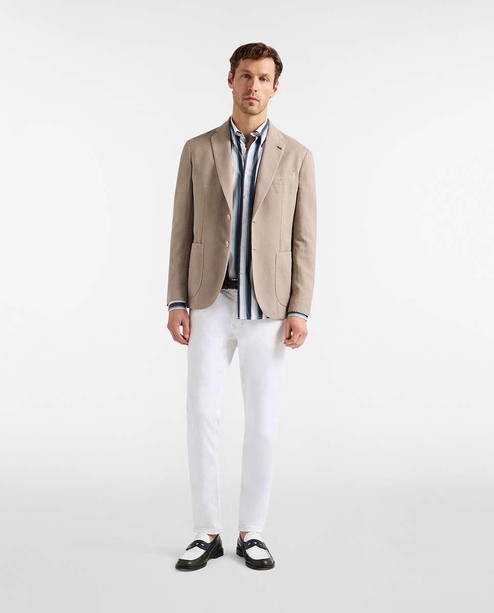 Blazer de hombre básica teñida - Harmont&Blaine - Gris Piedra Gris Piedra-4