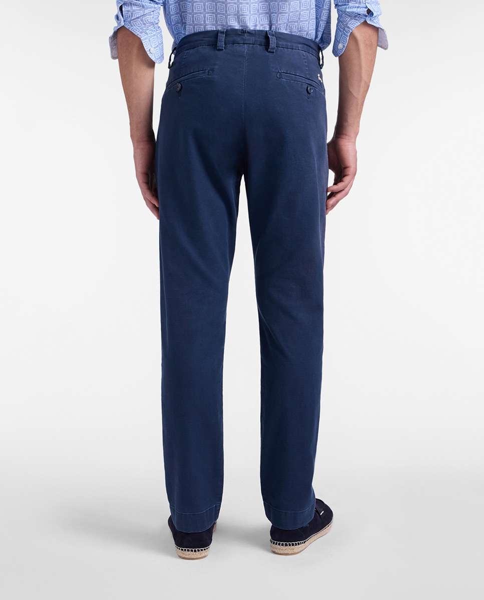 Chinos de hombre doble pinza - Harmont&Blaine - Azul marino Azul marino-2