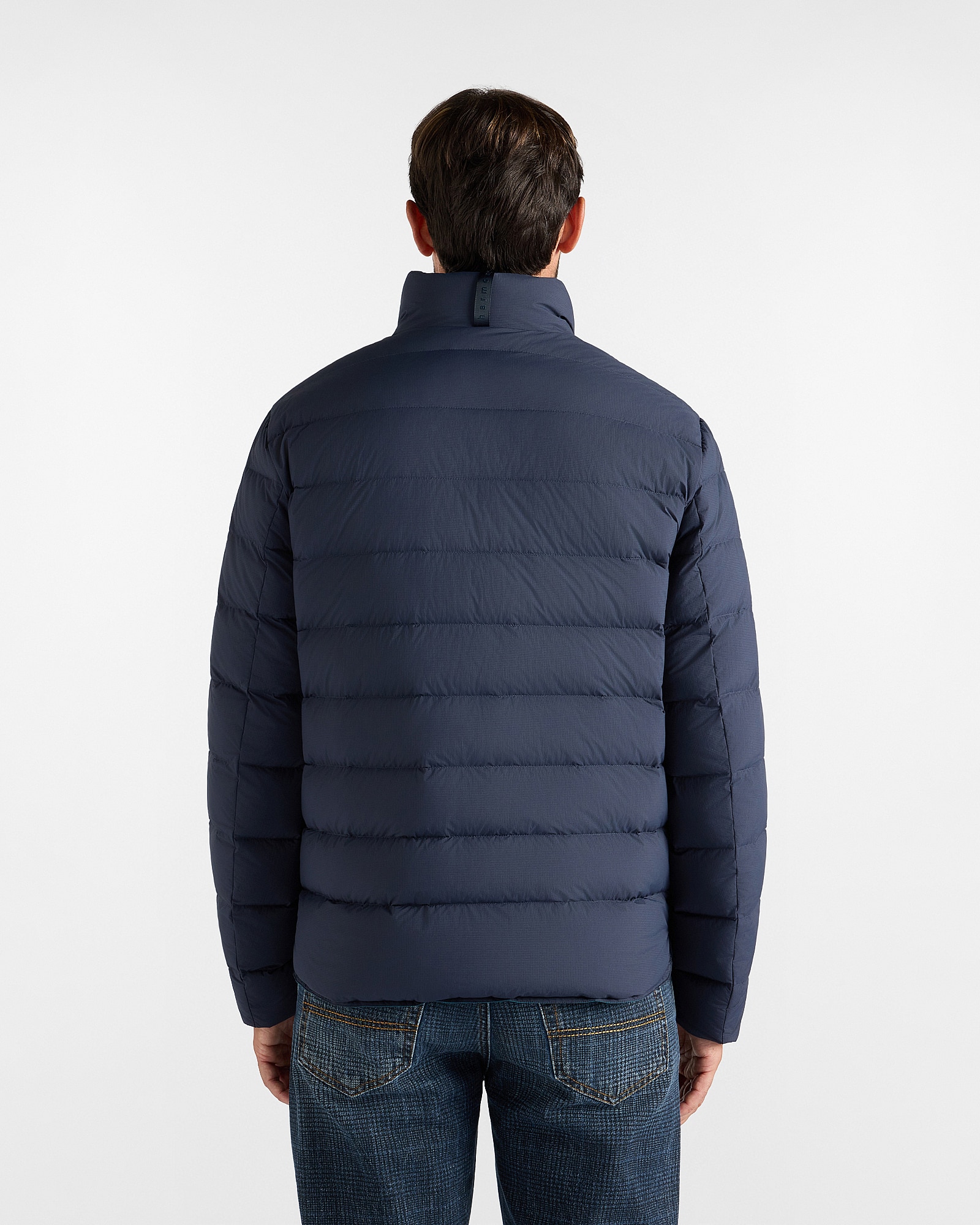 Bomber de hombre en plumón y nylon ripstop - Harmont&Blaine - Azul marino Azul marino-2