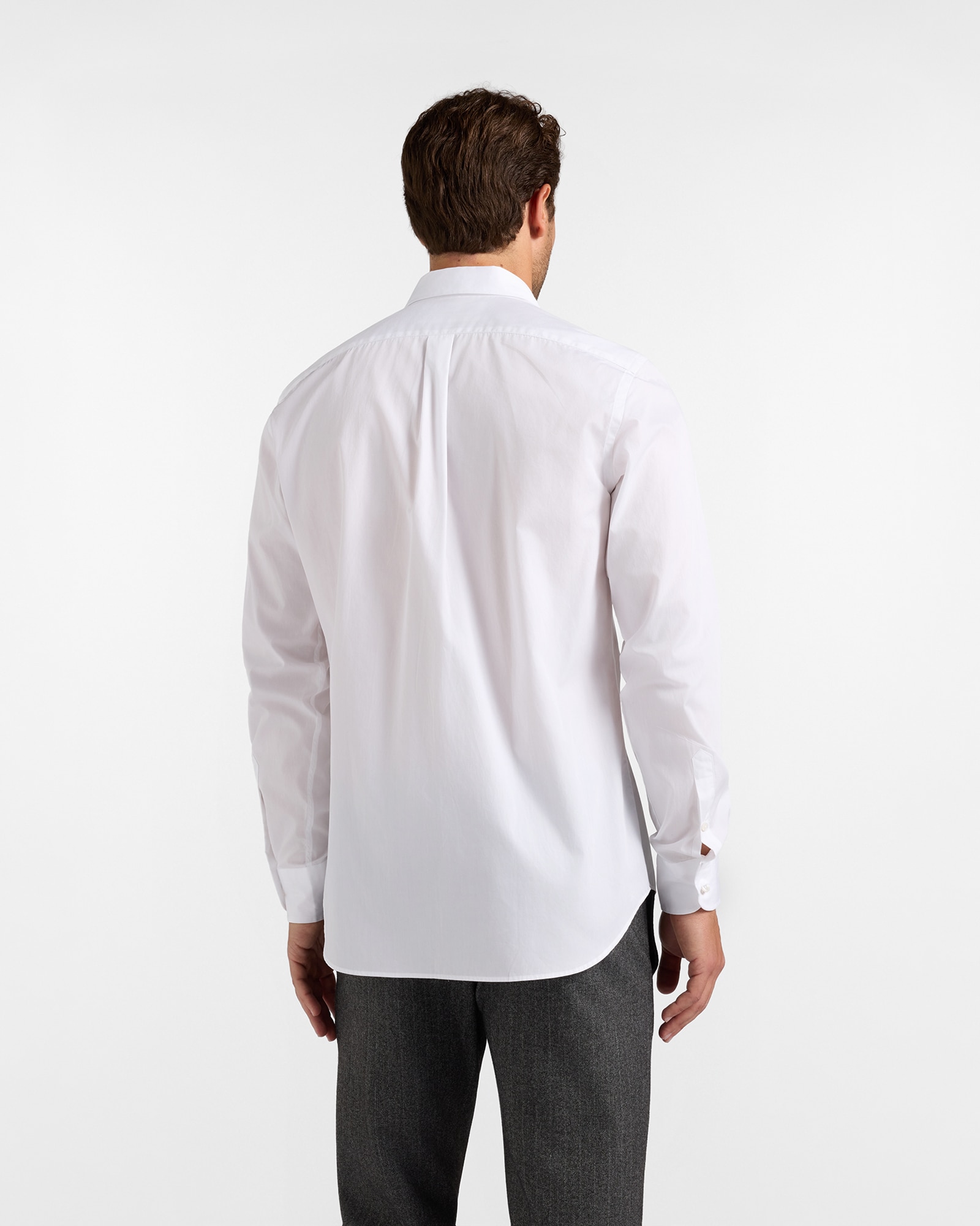 Camisa de hombre en popelín de corte regular - Harmont&Blaine - Blanco Blanco-2