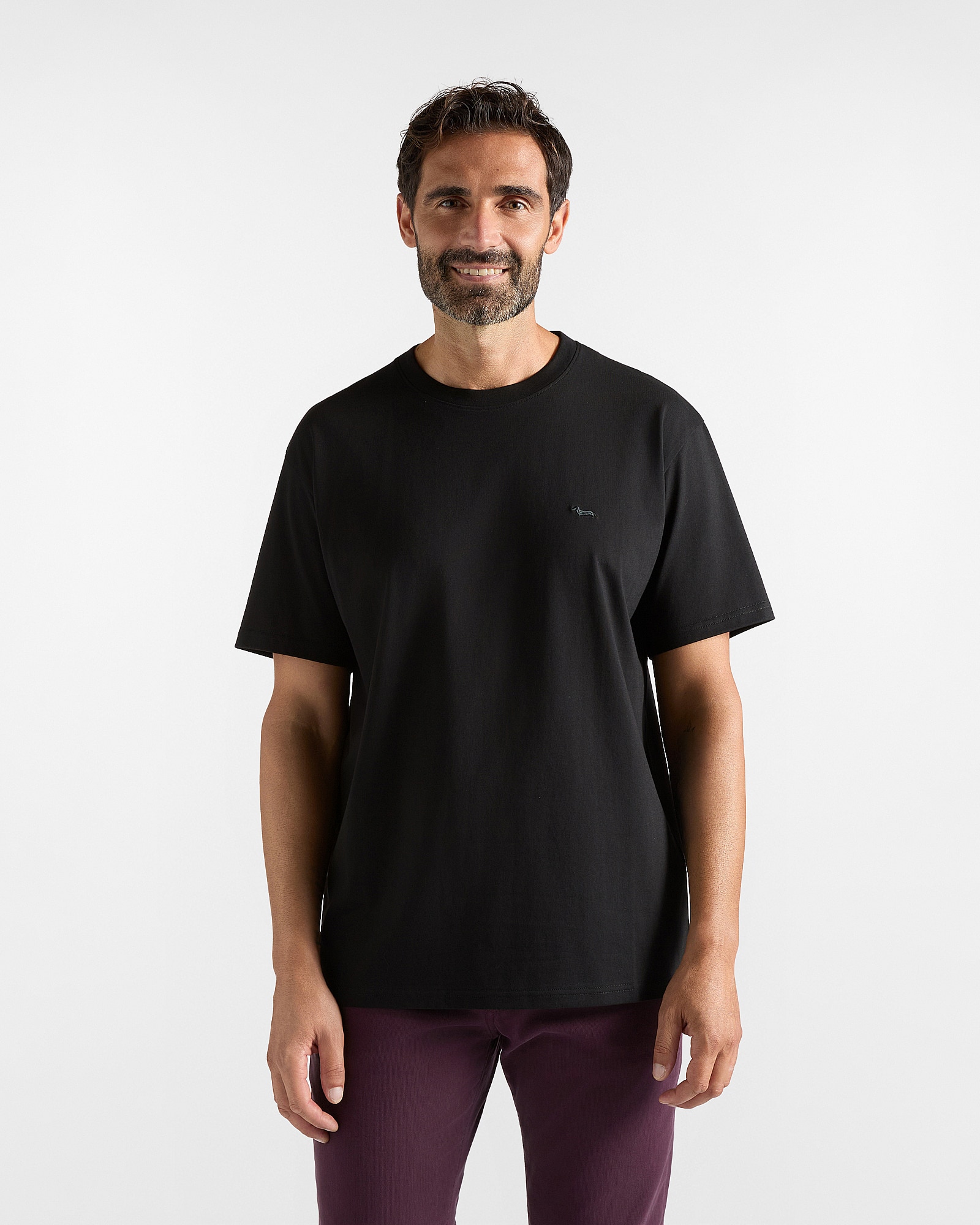 Camiseta de hombre en 100 % puro algodón corte holgado - Harmont&Blaine - Negro Negro-1