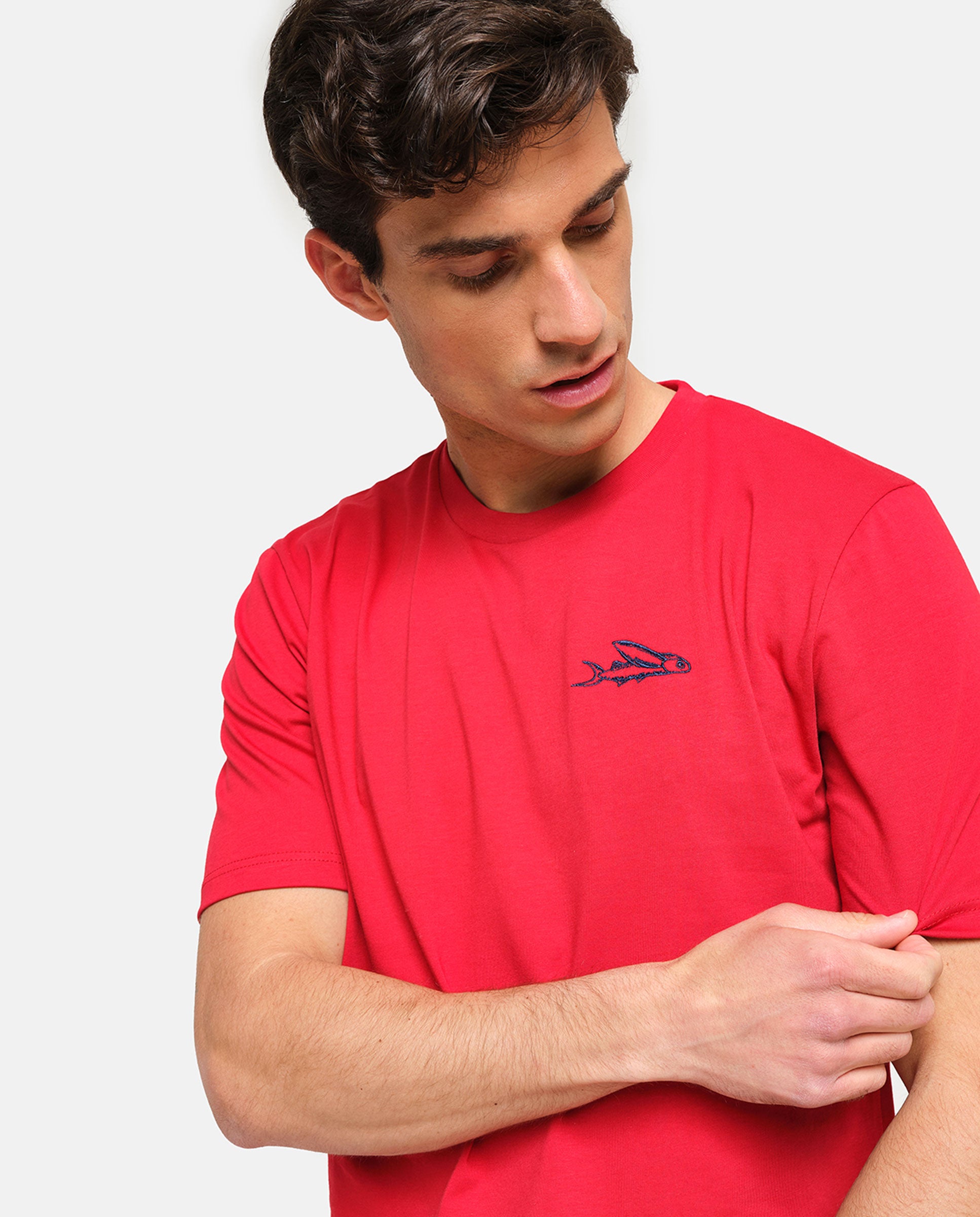 Imagen 2 de Camiseta de hombre en color rojo de manga corta - PENINSULA - Rojo Rojo