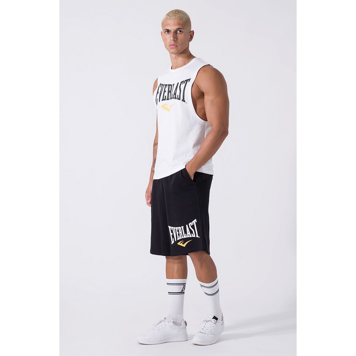Camiseta de hombre logo Everlast - Blanco Blanco-2