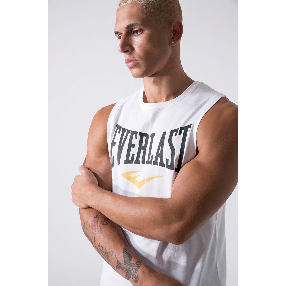 Camiseta de hombre logo Everlast - Blanco Blanco-4