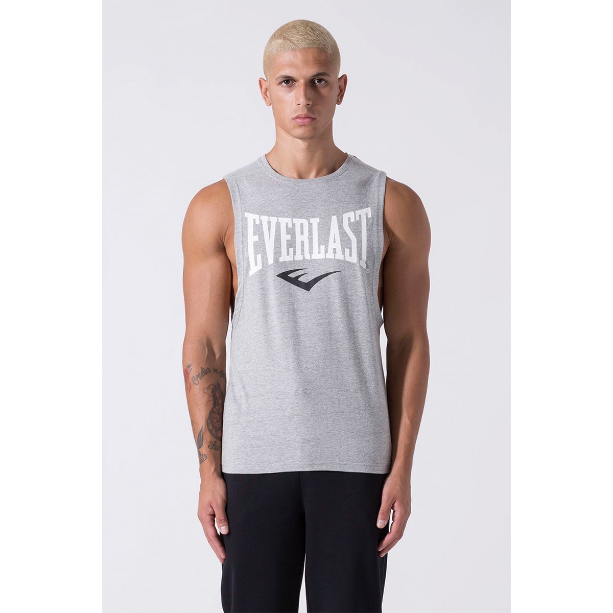 Imagen 0 de Camiseta de hombre logo Everlast Gris