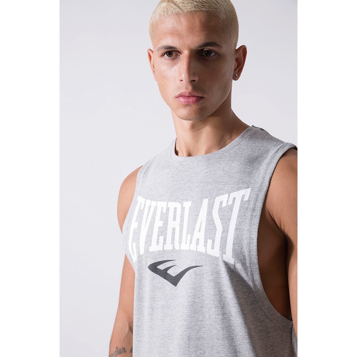 Imagen 3 de Camiseta de hombre logo Everlast - Gris Gris