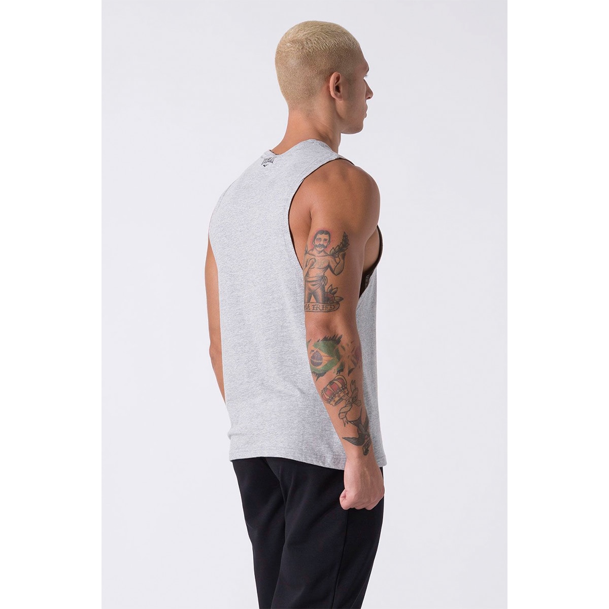 Imagen 4 de Camiseta de hombre logo Everlast - Gris Gris